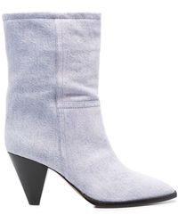 Isabel Marant - 90mm Pointed Suede Ankle Boots - Lyst