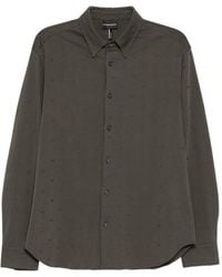 Emporio Armani - Logo Cotton Shirt - Lyst