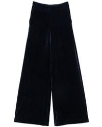 forte_forte - Velvet High-Waisted Trousers - Lyst