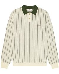 Les Deux - Signature Knitted Ls Polo - Lyst