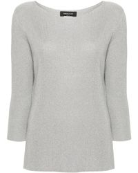 Fabiana Filippi - Cotton Blend Crewneck Sweater - Lyst