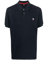 PS by Paul Smith - Zebra Logo Cotton Polo Shirt - Lyst