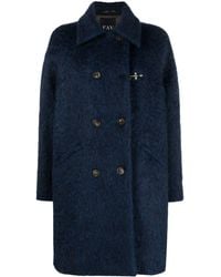 Fay - Double-breasted Coat - Lyst