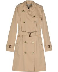 Burberry - Trench Kensington In Cotone - Lyst