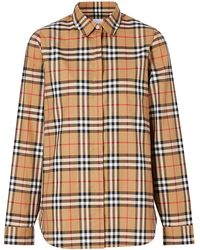 Burberry Shirts for Women - Up to 75% off at Lyst.com