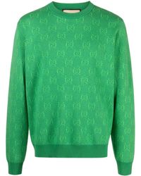Pink gucci sweater with green bear cheap