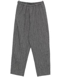Apuntob - Wool And Linen Blend Trousers - Lyst