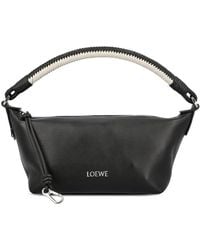 Loewe - Mini Cala Woven-Handle Leather Shoulder Bag - Lyst