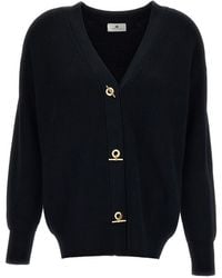 Elisabetta Franchi - V-Necked Cardigan - Lyst