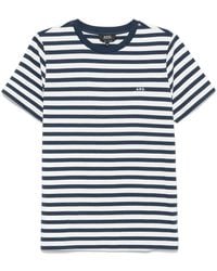 A.P.C. - Striped T-Shirt - Lyst