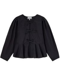 Ganni - Organic Cotton Blouse - Lyst