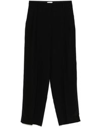 TOTEME - Pleat Detail Straight Leg Trousers - Lyst