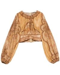 Zimmermann - Wanderlust Cotton And Silk Top - Lyst