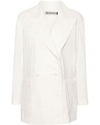 Issey Miyake - Shaped Membrane Double-breasted Blazer - Lyst