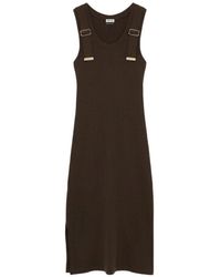 Loewe - Cotton Long Dress - Lyst