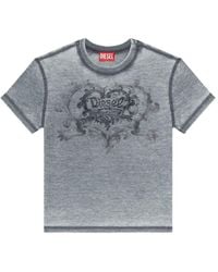 DIESEL - Cotton Blend T-Shirt - Lyst
