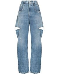 Maison Margiela - Cut-Out Jeans - Lyst