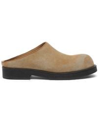MM6 by Maison Margiela - Suede Leather Slippers - Lyst