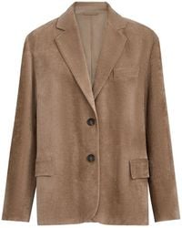Brunello Cucinelli - Single-Breasted Jacket - Lyst