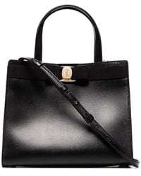 Ferragamo - Vara Medium Leather Tote Bag - Lyst