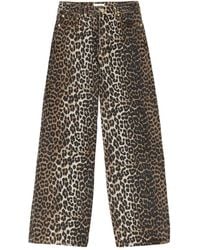 Ganni - Organic Cotton Denim Jeans - Lyst