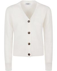 Base London - Wool V-Necked Cardigan - Lyst