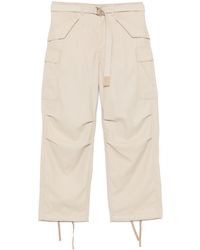 Sacai - Cotton Cargo Trousers - Lyst