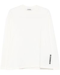 Jil Sander - Logo Cotton T-Shirt - Lyst
