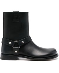 Loewe - Campo Biker Boots - Lyst