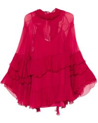 Chloé - Silk Dress - Lyst