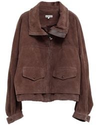 Loewe - Suede Leather Jacket - Lyst