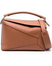Loewe - Puzzle Large Leather Handbag - Lyst