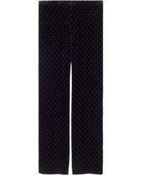 Gucci - Gg Velvet Trousers - Lyst