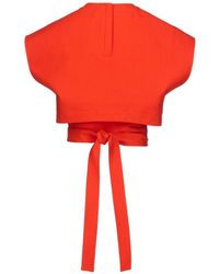 Alaïa - Cotton Belted Top - Lyst