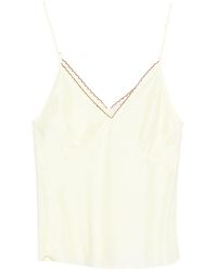 forte_forte - Embroidered Silk Top - Lyst