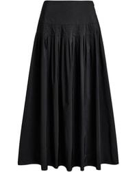 Polo Ralph Lauren - Pleated Flared Maxi Skirt - Lyst
