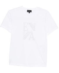 Emporio Armani - Logo Cotton T-Shirt - Lyst