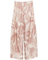 Alysi - Silk Long Jumpsuit - Lyst