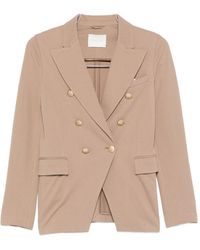 Circolo 1901 - Cotton Double-Breasted Jacket - Lyst