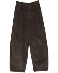 Alysi - Velvet Barrel Trousers - Lyst