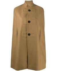 Saint Laurent Cappotto a collo alto - Blu