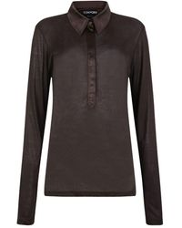 Tom Ford - Silk Polo - Lyst