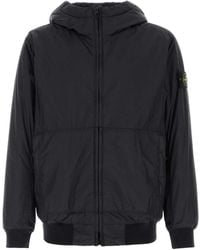 Stone Island - Logo Nylon Blouson Jacket - Lyst