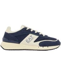 EA7 - Leather Sneakers - Lyst
