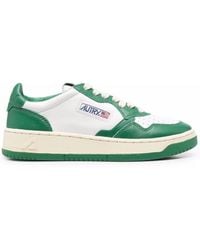 Autry - Medalist Low & Bicolour Leather Trainers , Leather - Lyst