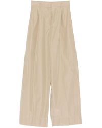 forte_forte - Cotton Blend Trousers - Lyst