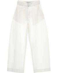 Studio Nicholson - Round Leg Cotton Trousers - Lyst