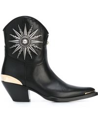 Fausto Puglisi Boots With Lateral Application - Natural