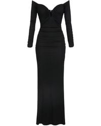 Elisabetta Franchi - Long Evening Dress - Lyst