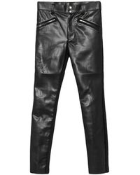 Sacai - Faux Leather Trousers - Lyst